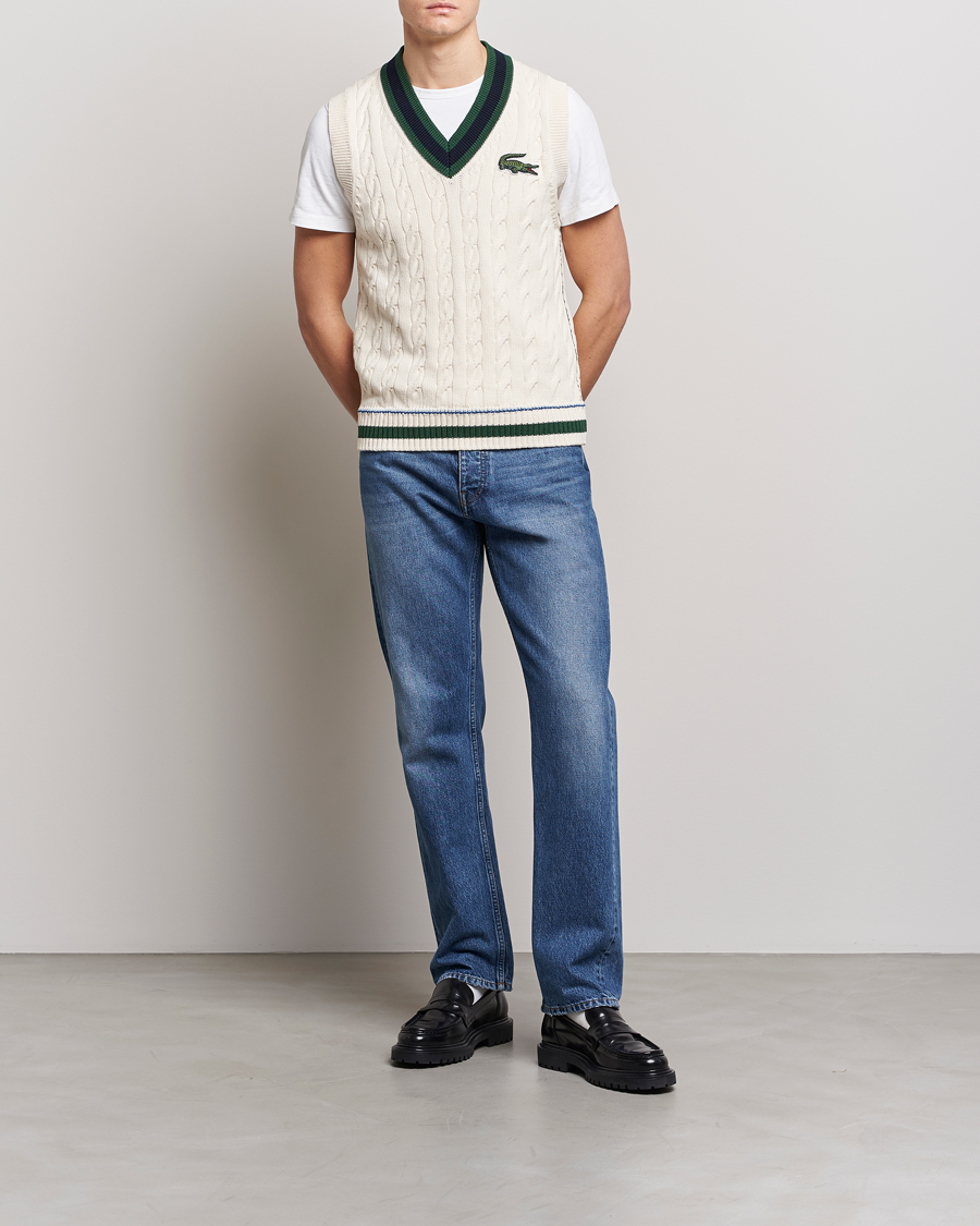 Heren | Truien | Lacoste | Contrast V-Neck Vest Lapland