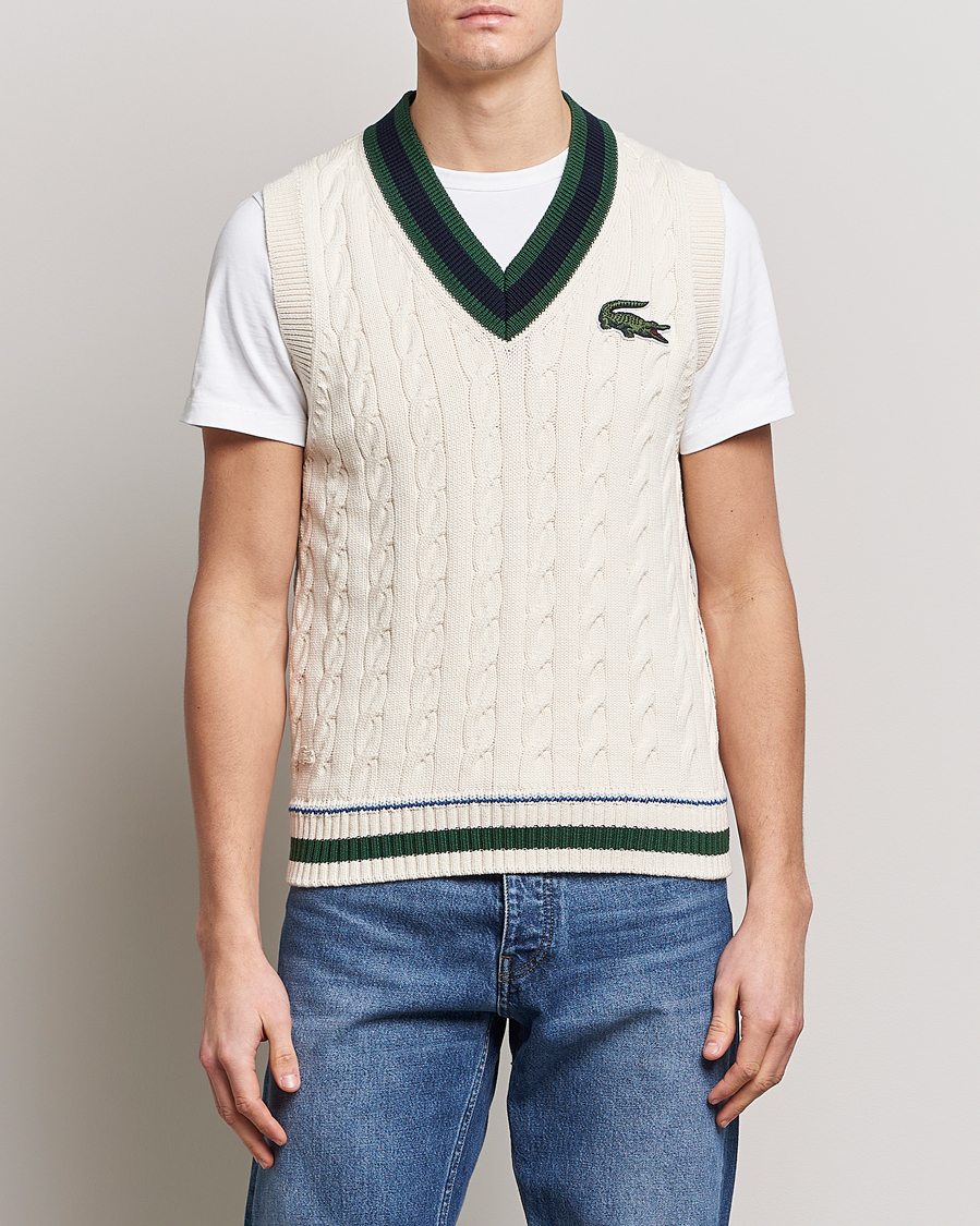 Heren | Truien | Lacoste | Contrast V-Neck Vest Lapland