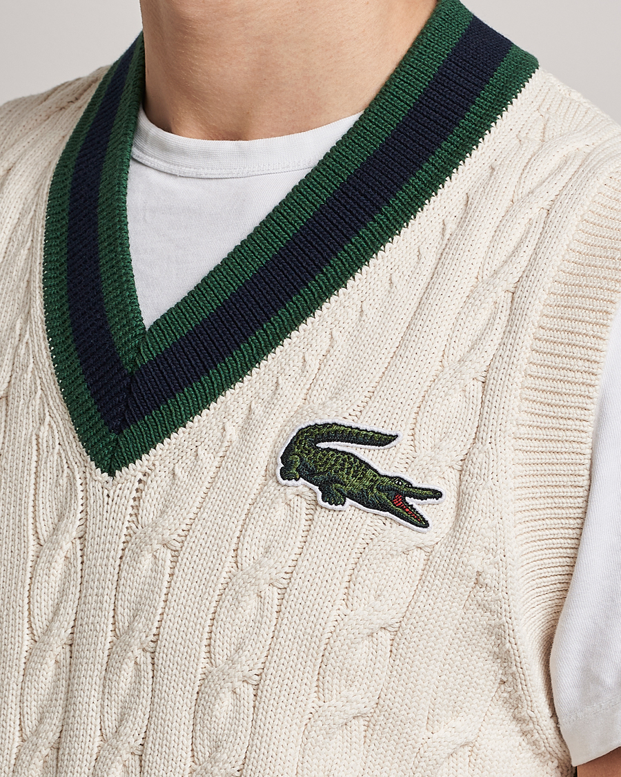 Heren | Truien | Lacoste | Contrast V-Neck Vest Lapland