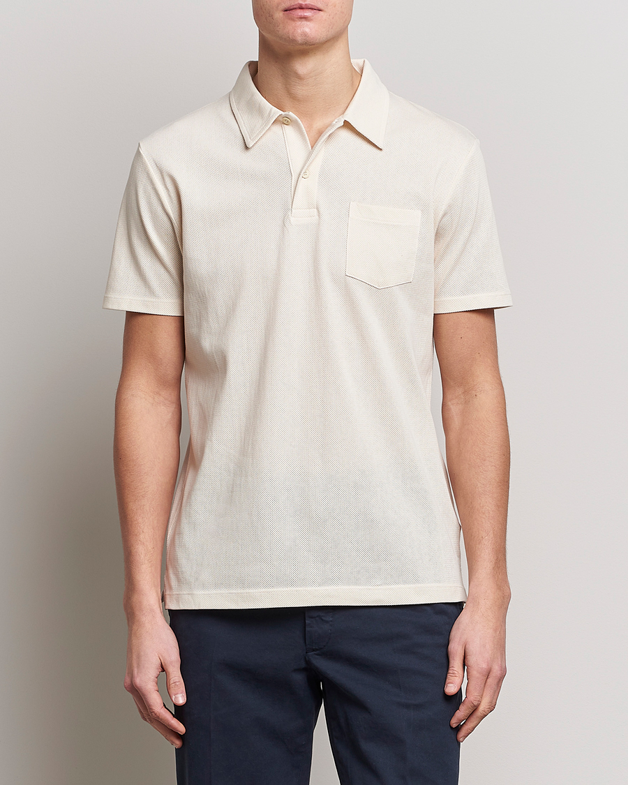 Heren | Polo's | Sunspel | Riviera Polo Shirt Undyed