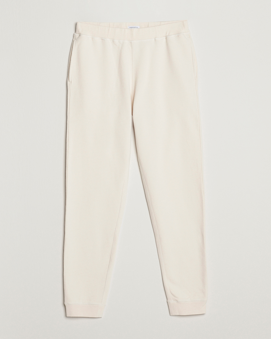 Heren | Broeken | Sunspel | Cotton Loopback Track Pants Undyed