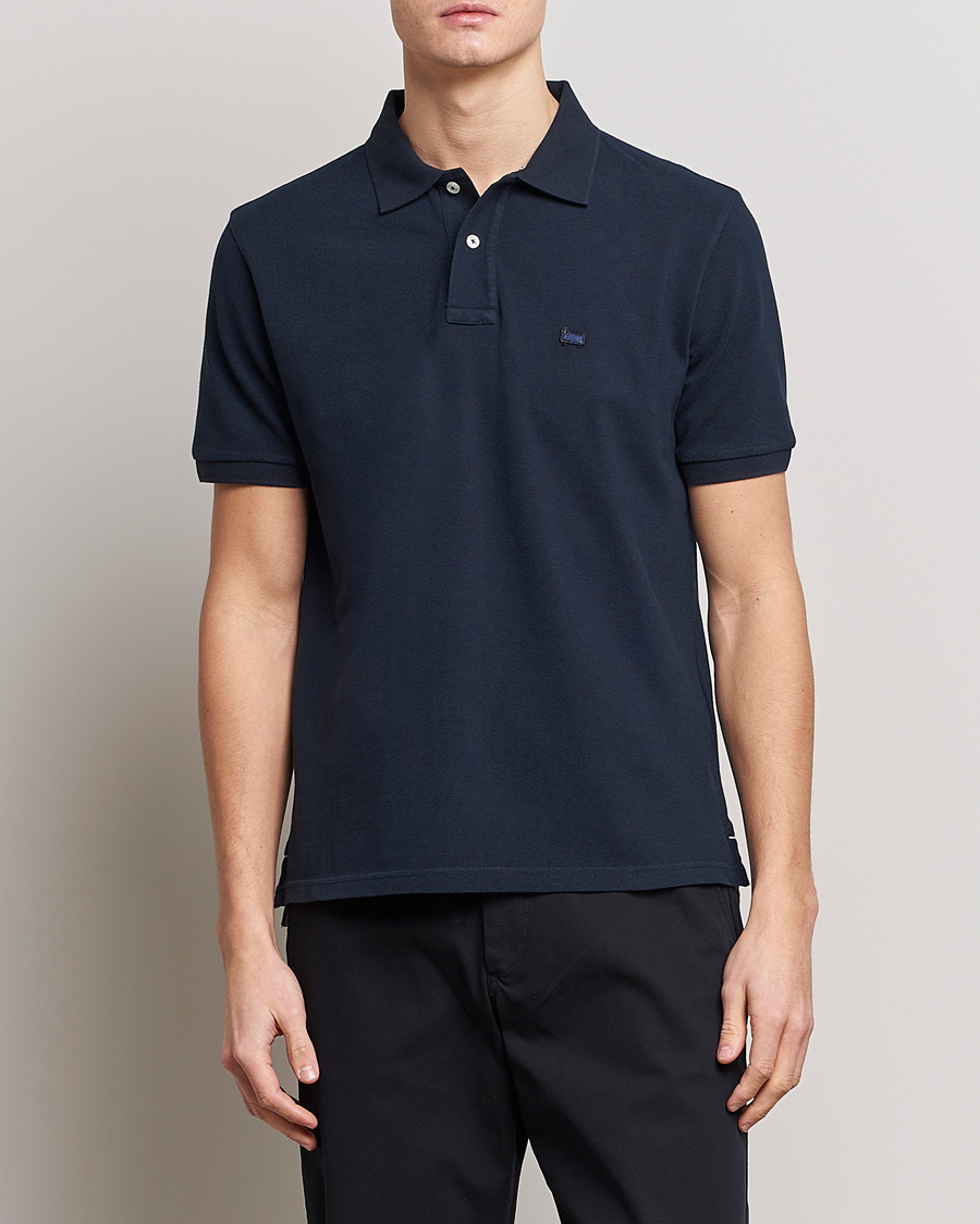 Woolrich Classic American Polo Melton Blue Man CareOfCarl