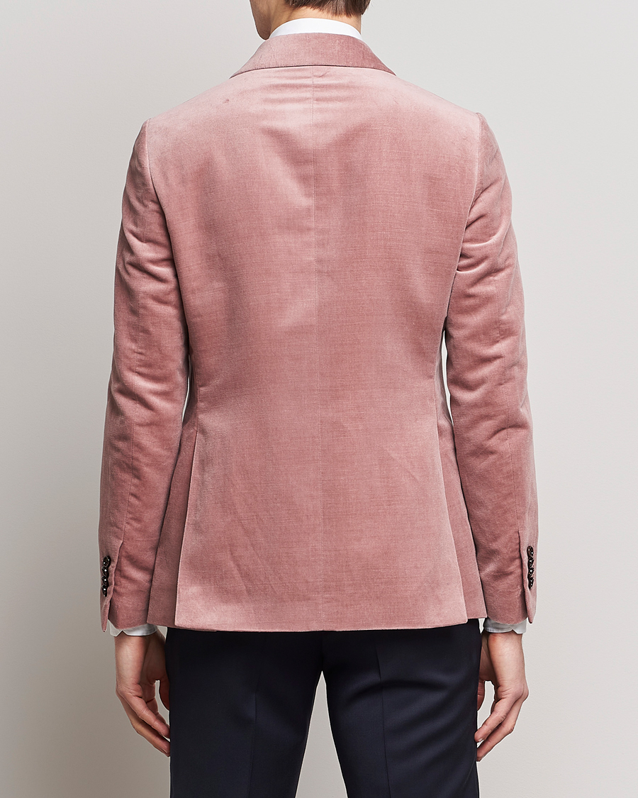 Heren | Blazers | Lardini | Summer Velvet Dinner Jacket Soft Pink