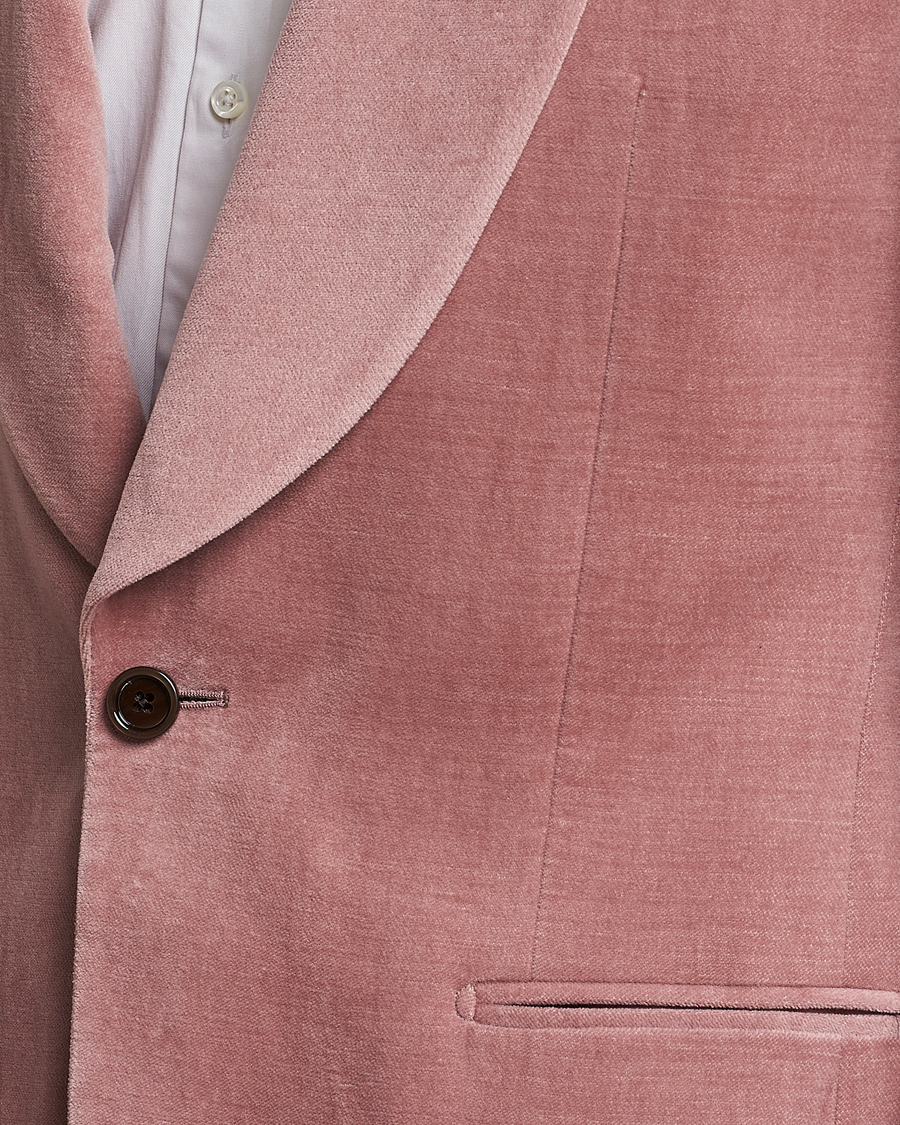 Heren | Blazers | Lardini | Summer Velvet Dinner Jacket Soft Pink
