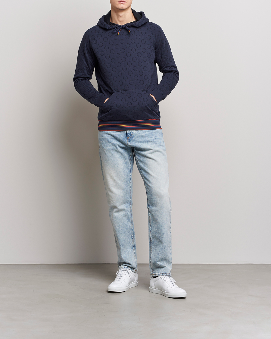 Heren | Truien | Paul Smith | Jacquard Hoodie Navy