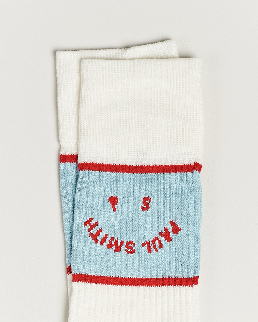 Heren | Ondergoed | Paul Smith | PS Face Sock Off White