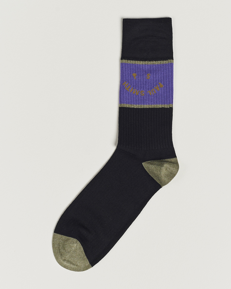 Heren | Ondergoed | Paul Smith | PS Face Sock Black