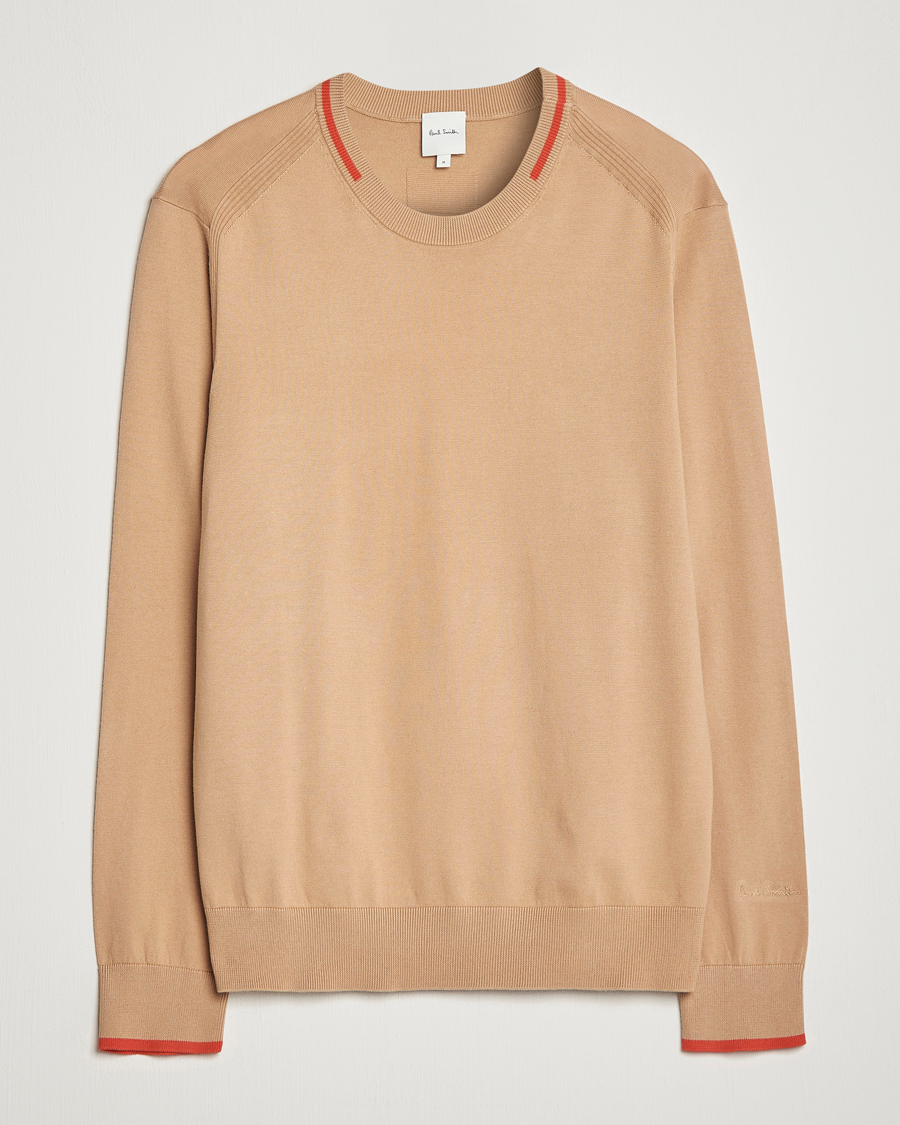 Heren | Truien | Paul Smith | Organic Cotton Knitted Sweater Light Beige