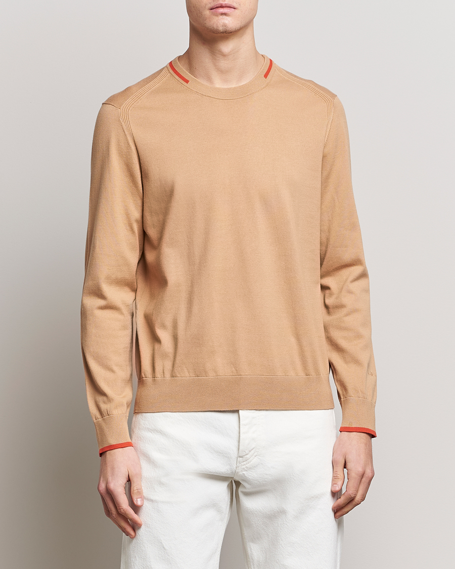 Heren | Truien | Paul Smith | Organic Cotton Knitted Sweater Light Beige
