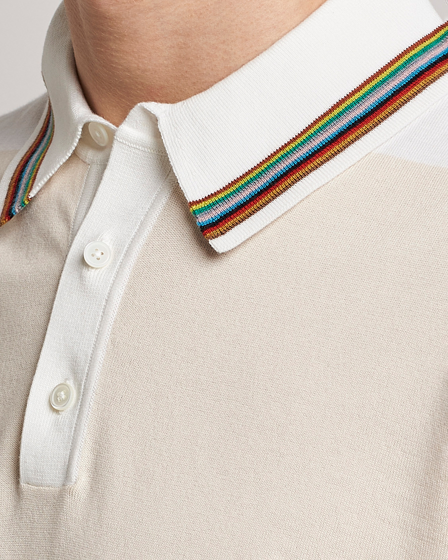Heren | Truien | Paul Smith | Organic cotton Knitted Polo White