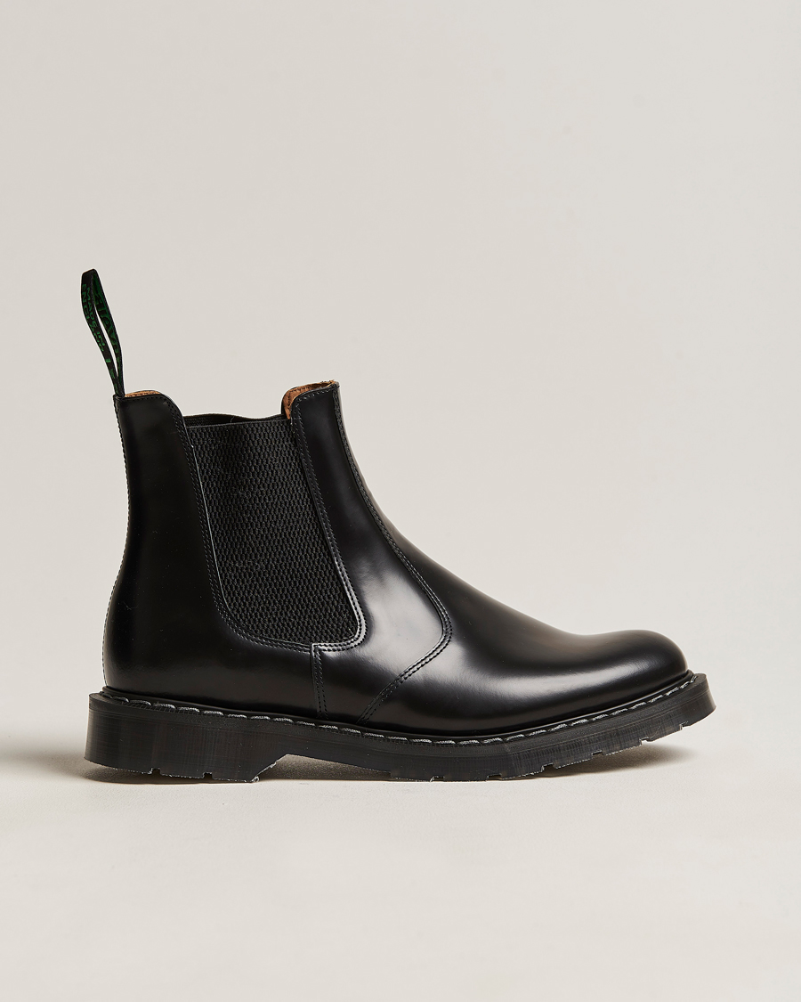 Heren | Handgemaakte schoenen | Solovair | Dealer Boot Black Shine