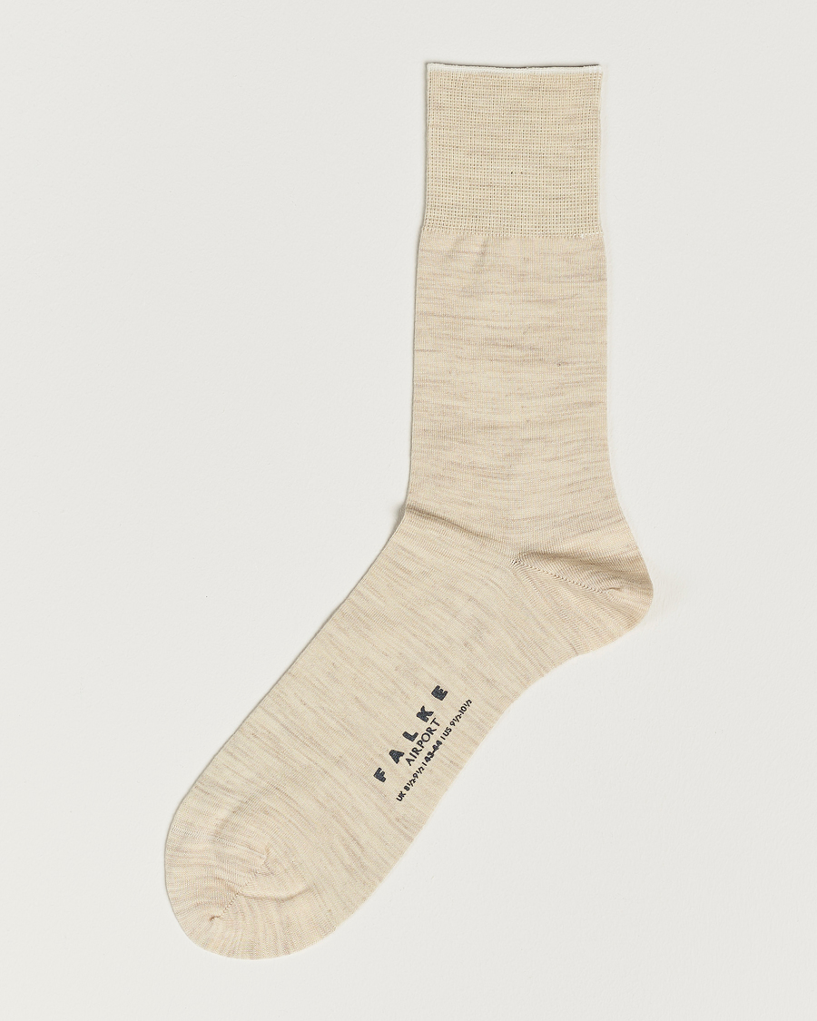 Heren | Ondergoed | Falke | Airport Socks Beige Melange