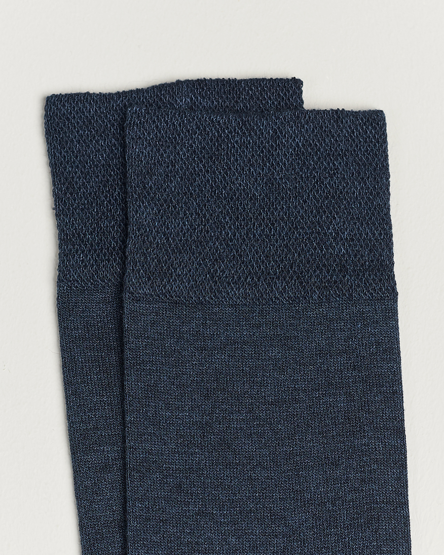 Heren |  | Falke | Sensitive New York Lyocell Socks Navy Melange