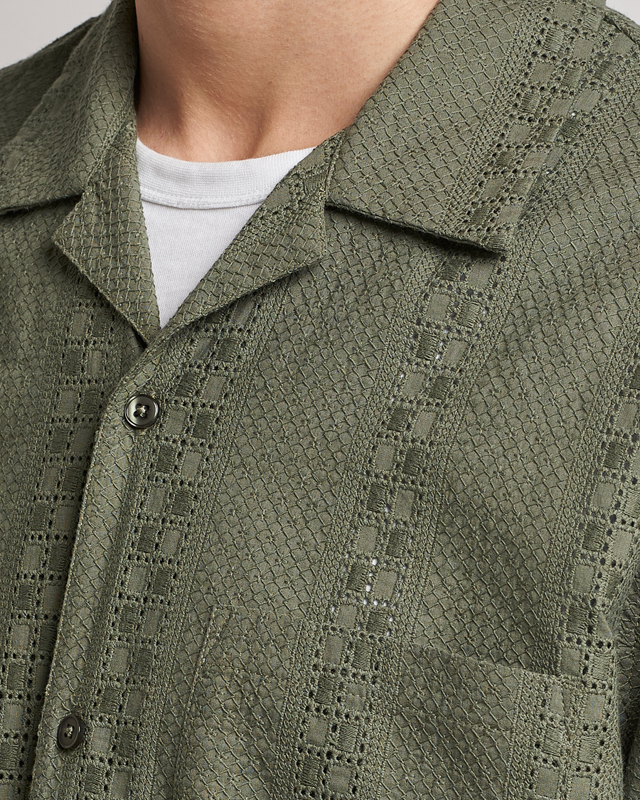 Heren | Overhemden | Samsøe Samsøe | Samsøe & Samsøe Emerson Cotton Short Sleeve Shirt Beetle