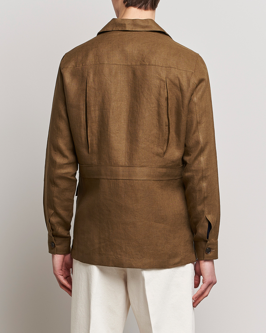 Heren | Jassen | 100Hands | Linen Travellers Jacket Green