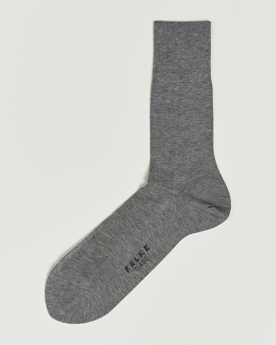 Heren | Ondergoed | Falke | Tiago Socks Light Grey Melange