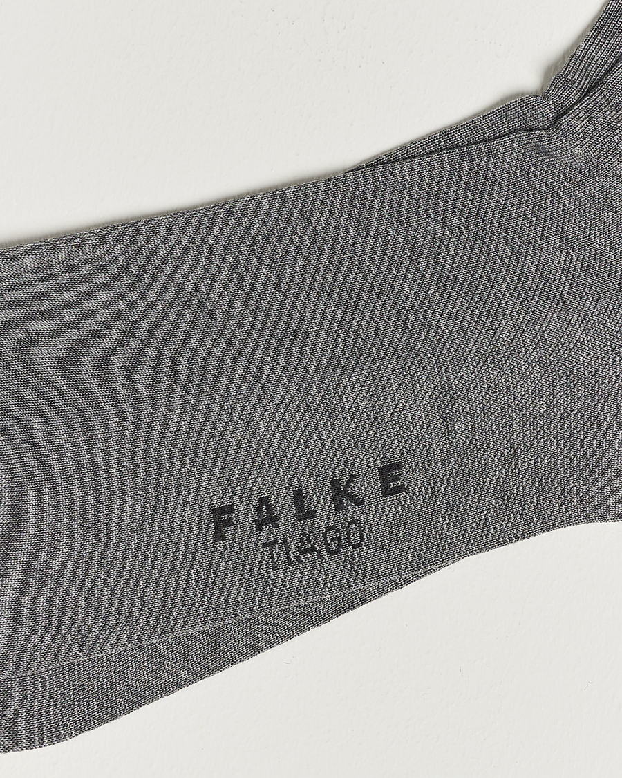 Heren | Ondergoed | Falke | Tiago Socks Light Grey Melange