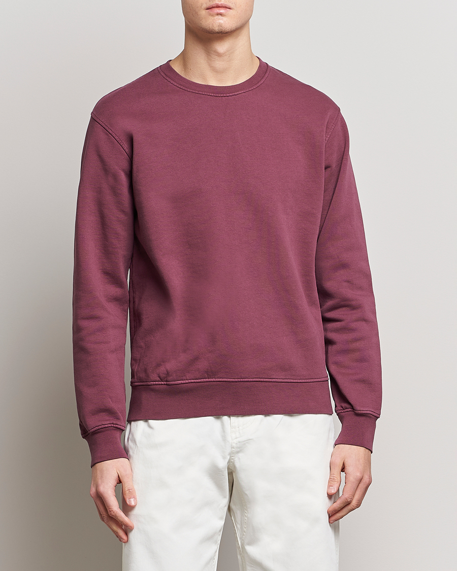 Heren |  | Colorful Standard | Classic Organic Crew Neck Sweat Dusty Plum