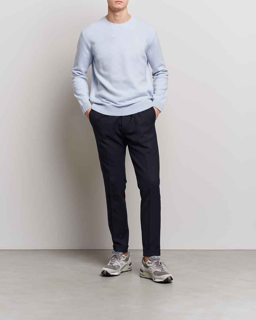 Heren | Truien | Colorful Standard | Classic Merino Wool Crew Neck Polar Blue