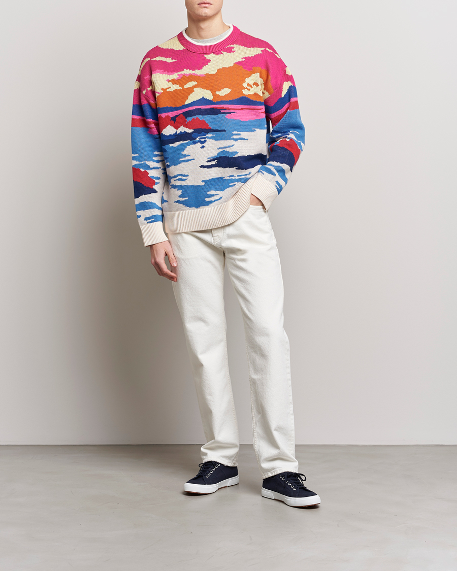 Heren | Truien | GANT | Landscape Printed Knitted Crew Neck Multi