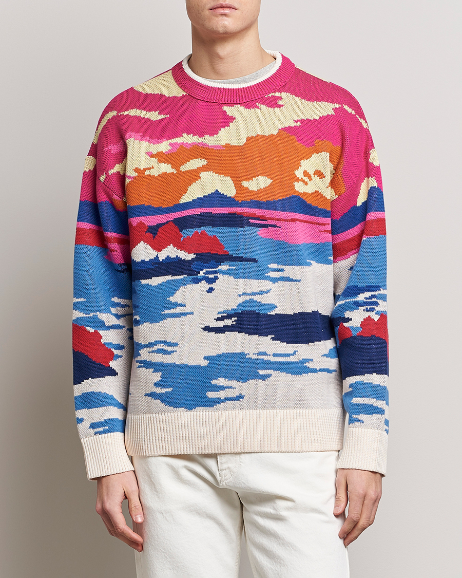Heren | Truien | GANT | Landscape Printed Knitted Crew Neck Multi