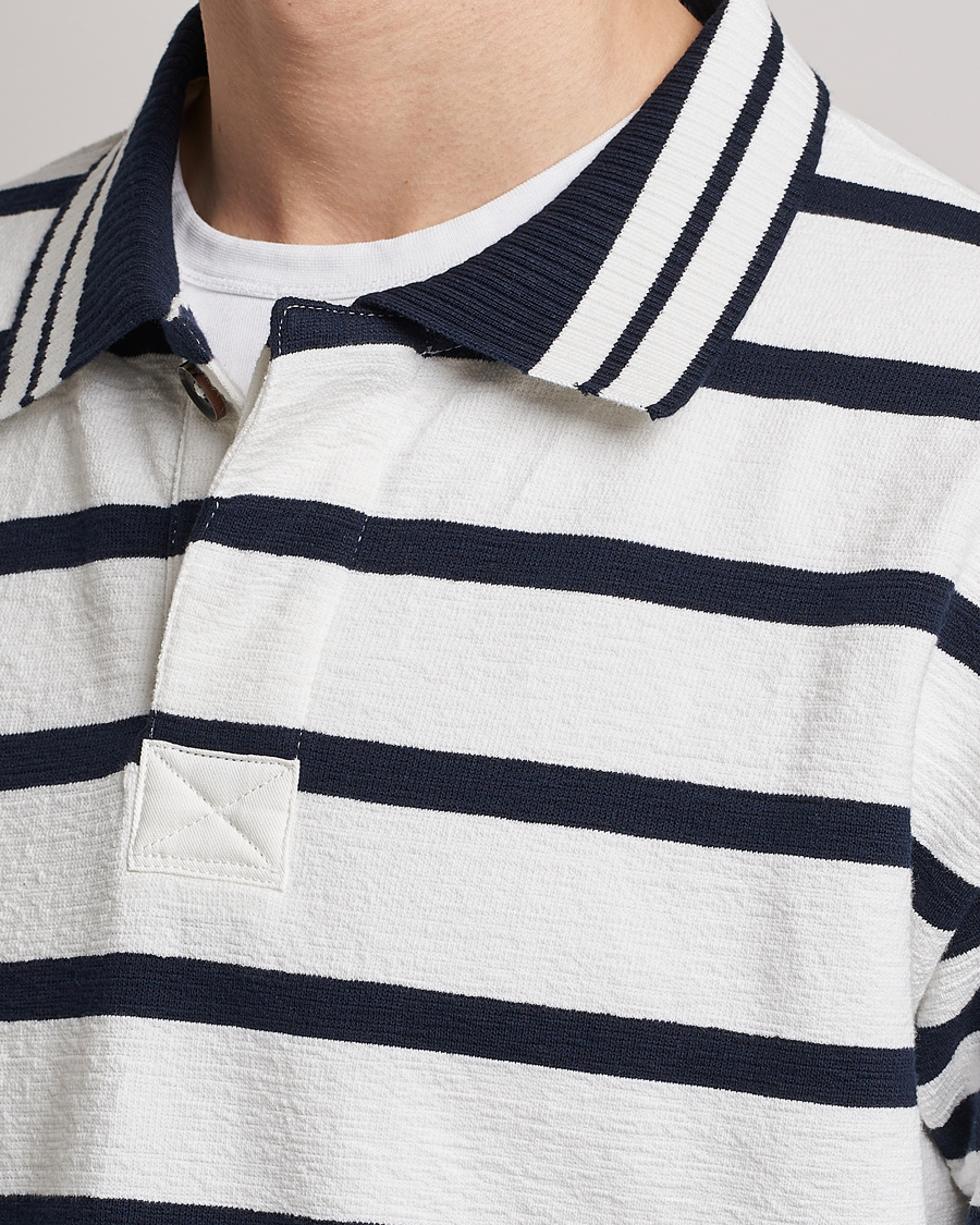 Heren | Truien | GANT | Heavy Knitted Striped Rugger Eggshell