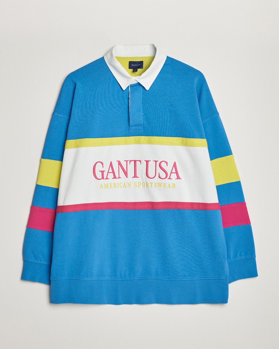 Heren | Truien | GANT | Archive Heavy Rugger Day Blue