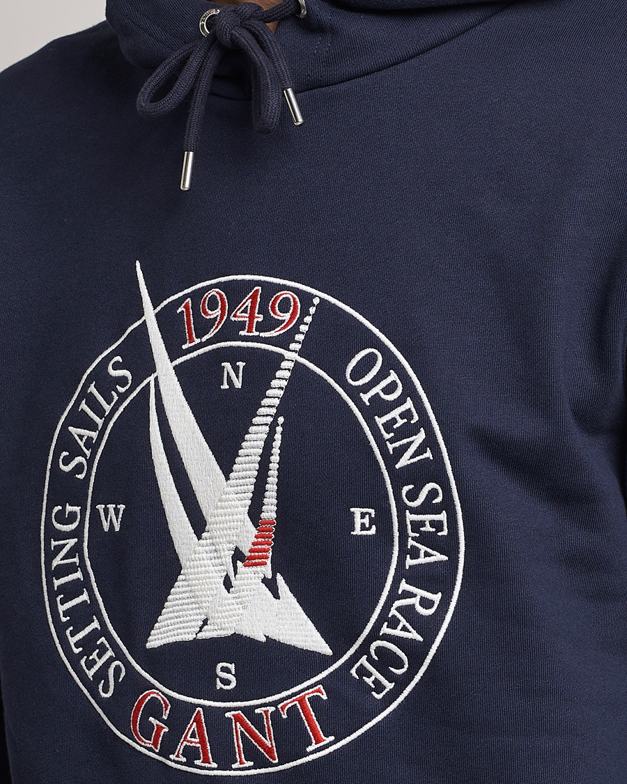 Heren | Truien | GANT | Sailing Hoodie Evening Blue