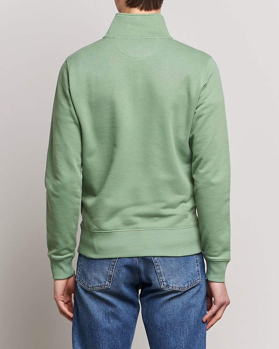 Heren | Truien | GANT | Original Shield Logo Half-Zip Kalamata Green