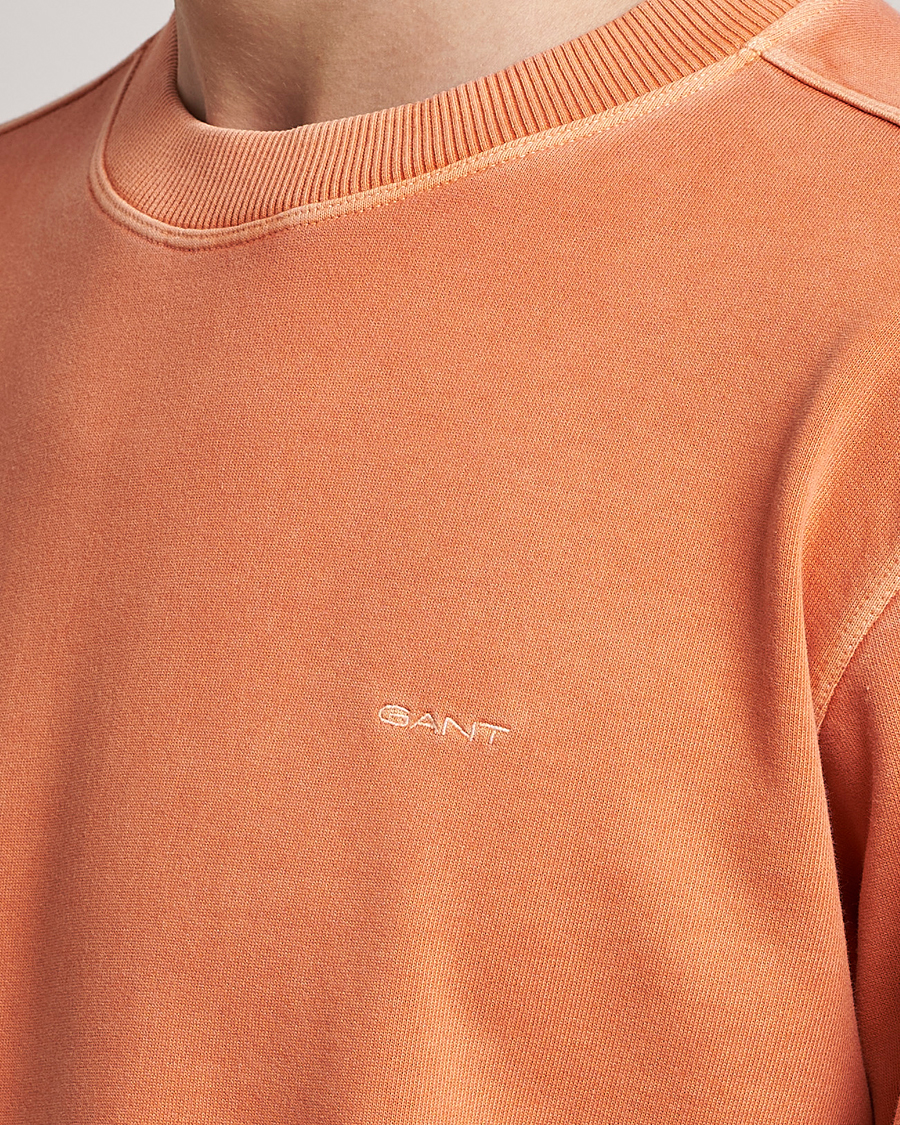 Heren | Truien | GANT | Sunbleached Crew Neck Sweatshirt Orange
