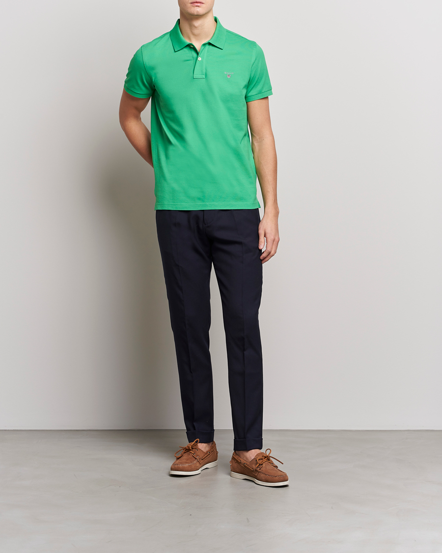Heren | Polo's | GANT | The Original Polo Mid Green
