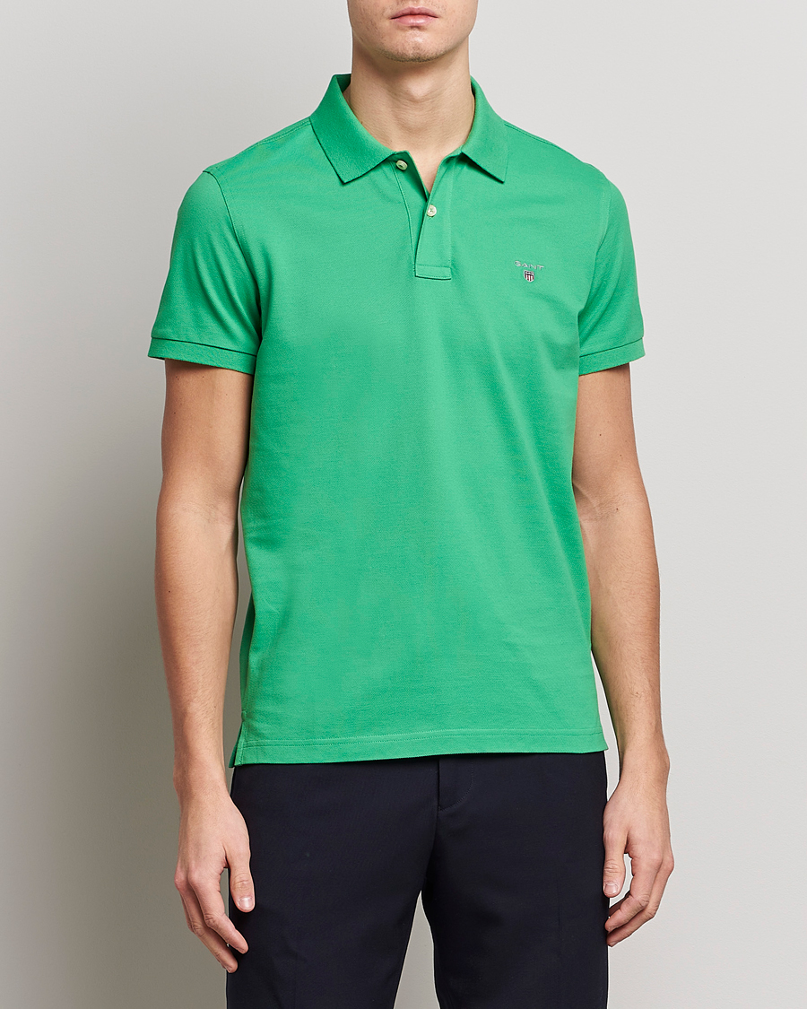 Heren | Polo's | GANT | The Original Polo Mid Green