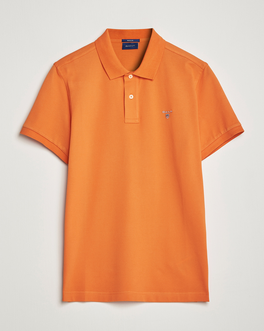 Heren | Polo's | GANT | The Original Polo Pumpkin Orange