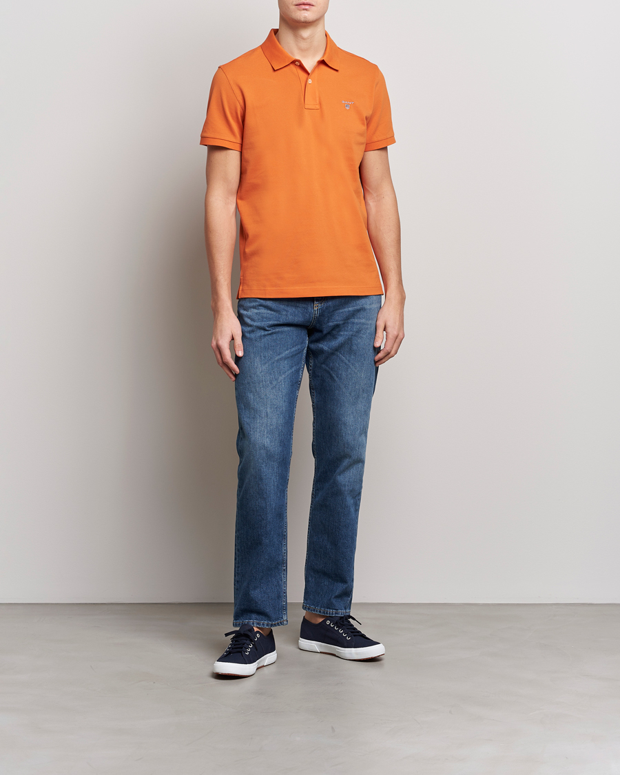 Heren | Polo's | GANT | The Original Polo Pumpkin Orange