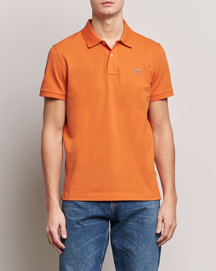 Heren | Polo's | GANT | The Original Polo Pumpkin Orange