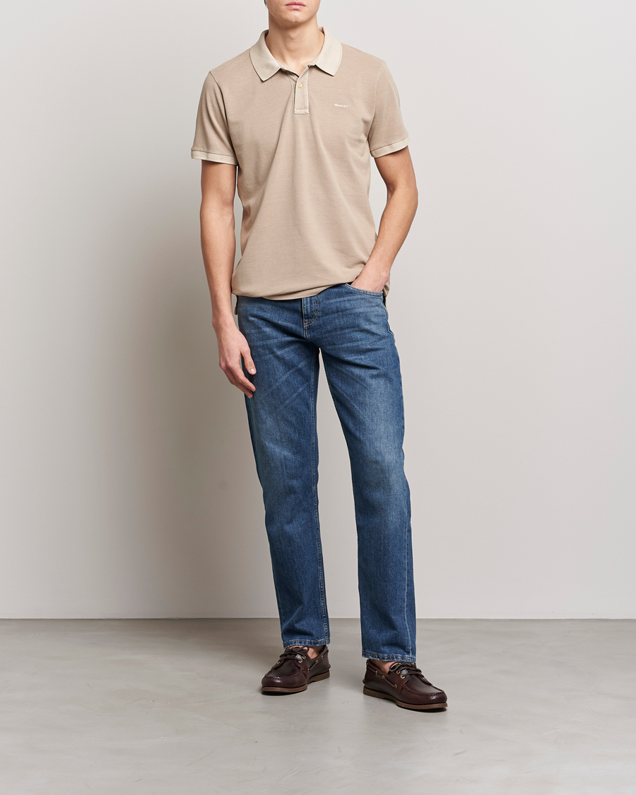 Heren | Polo's | GANT | Sunbleached Polo Concrete Beige