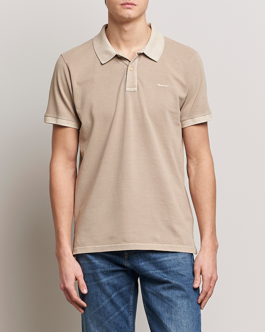 Heren | Polo's | GANT | Sunbleached Polo Concrete Beige