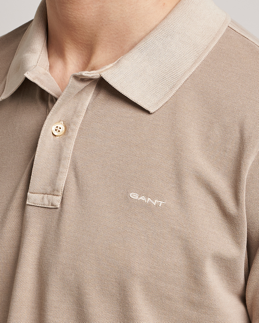 Heren | Polo's | GANT | Sunbleached Polo Concrete Beige