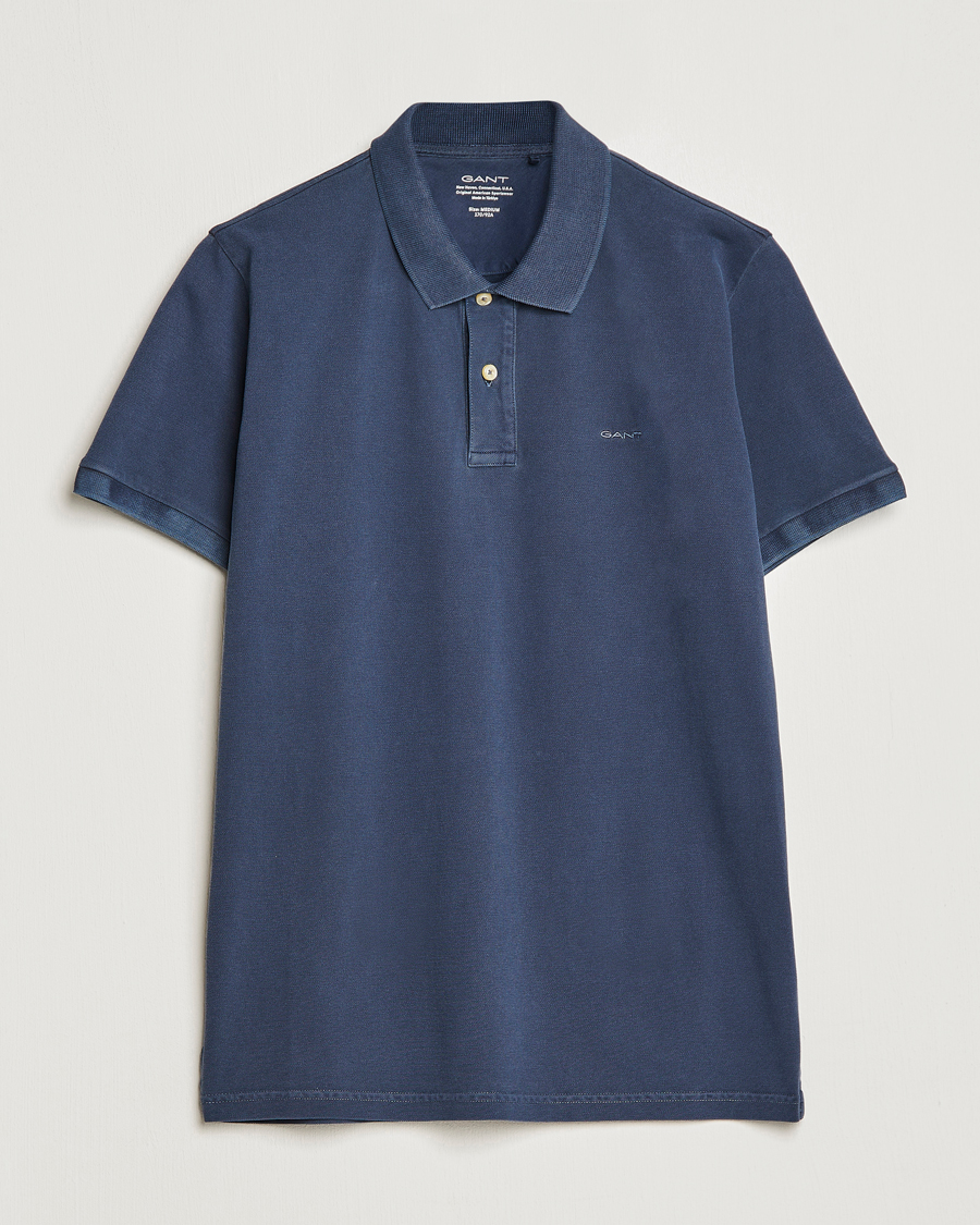 Heren | Polo's | GANT | Sunbleached Polo Evening Blue