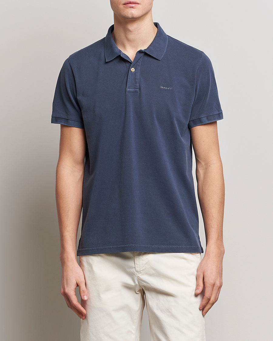 Heren | Polo's | GANT | Sunbleached Polo Evening Blue