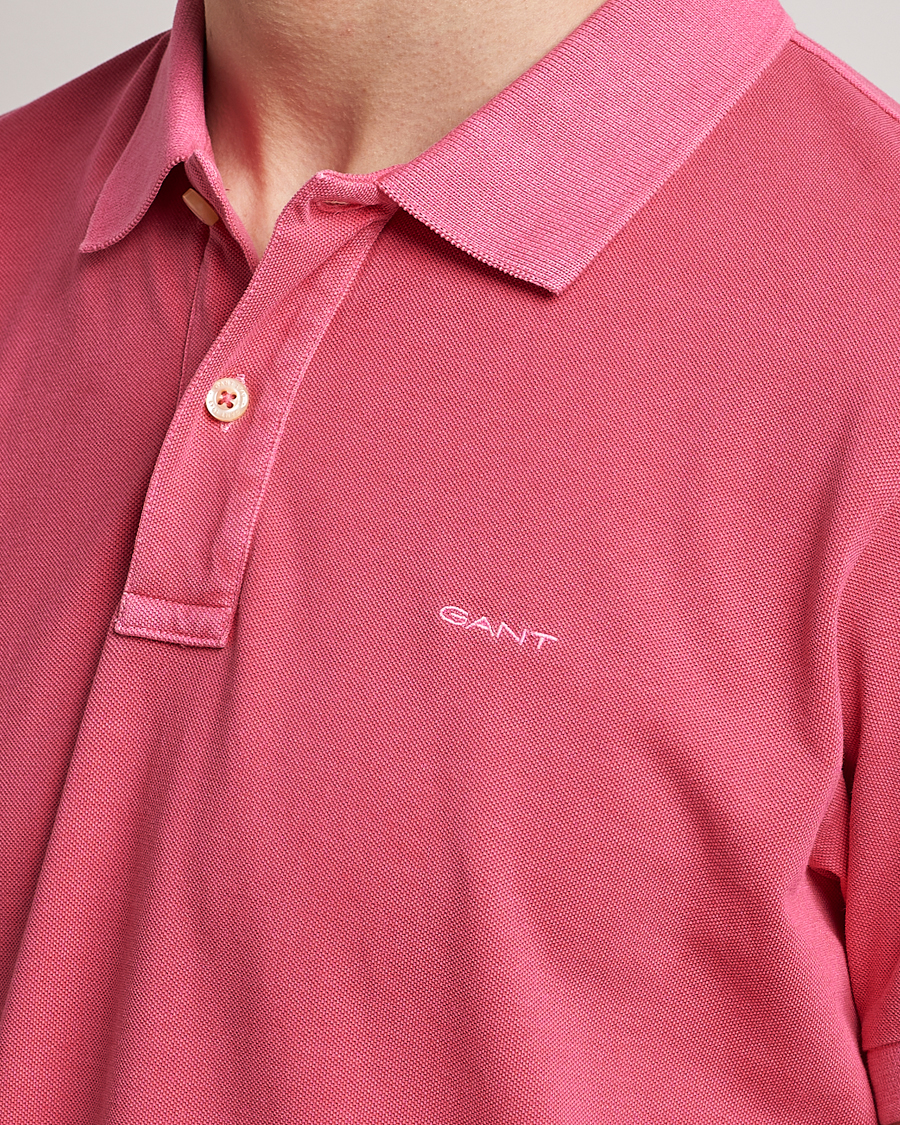 Heren | Polo's | GANT | Sunbleached Polo Magenta Pink