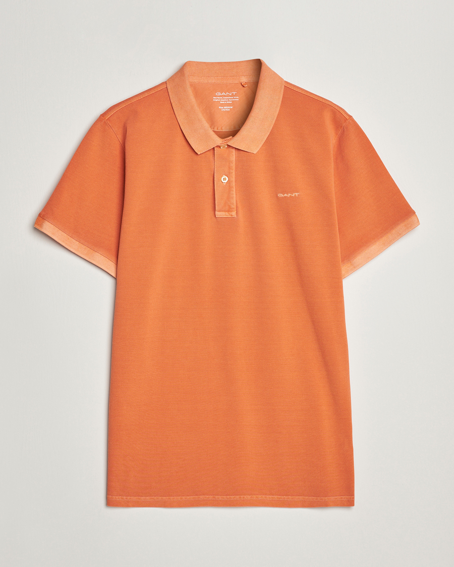 Heren | Polo's | GANT | Sunbleached Polo Apricot Orange