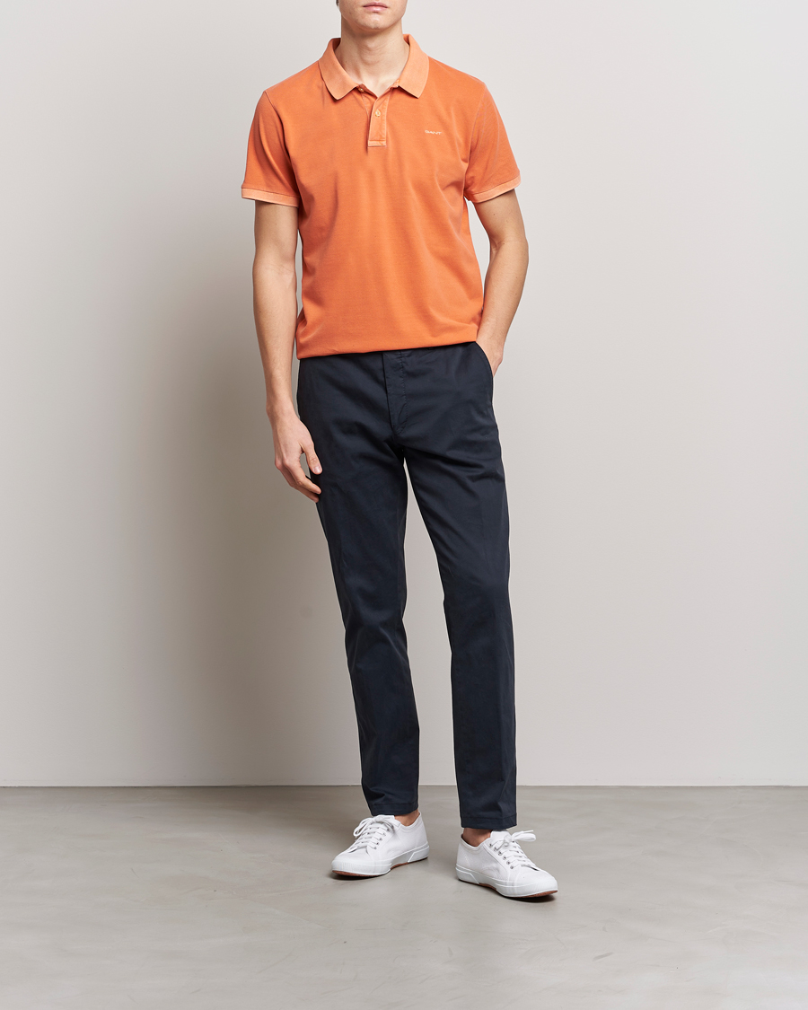 Heren | Polo's | GANT | Sunbleached Polo Apricot Orange