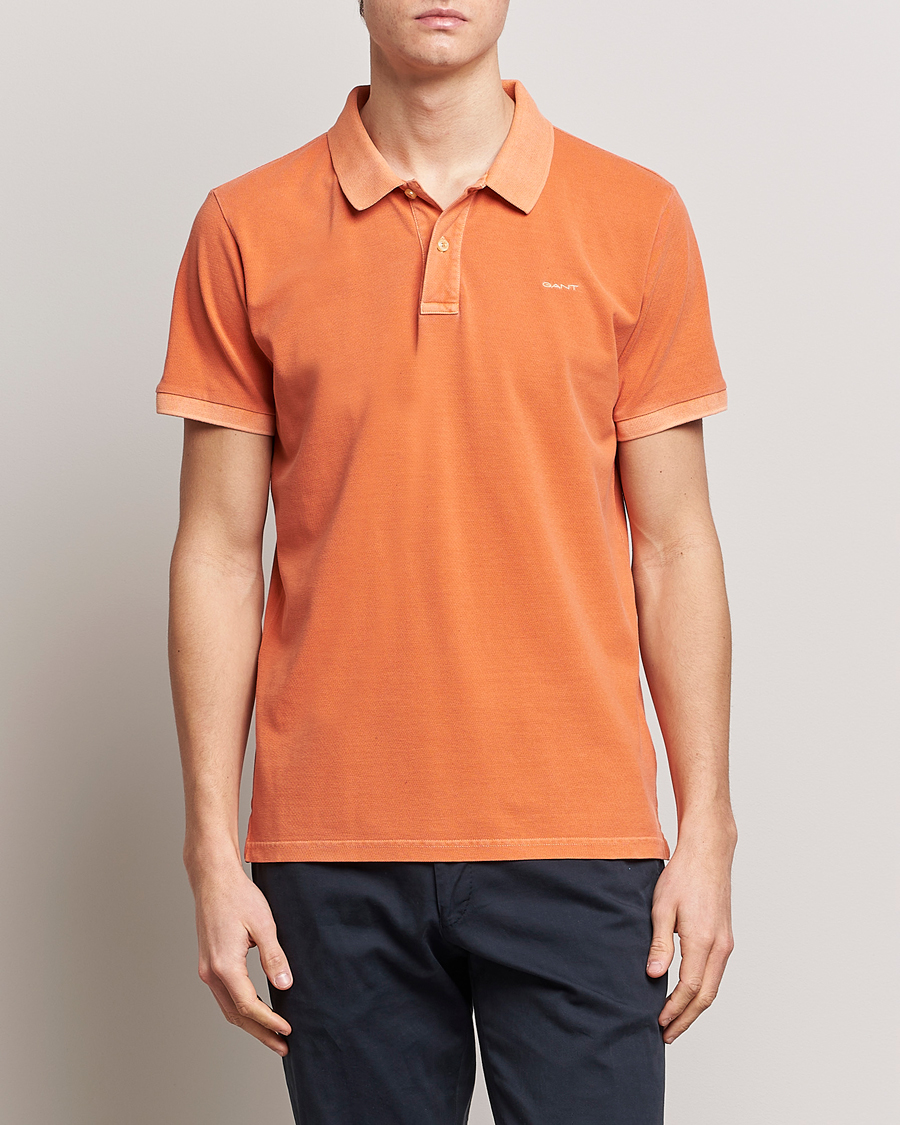 Heren | Polo's | GANT | Sunbleached Polo Apricot Orange