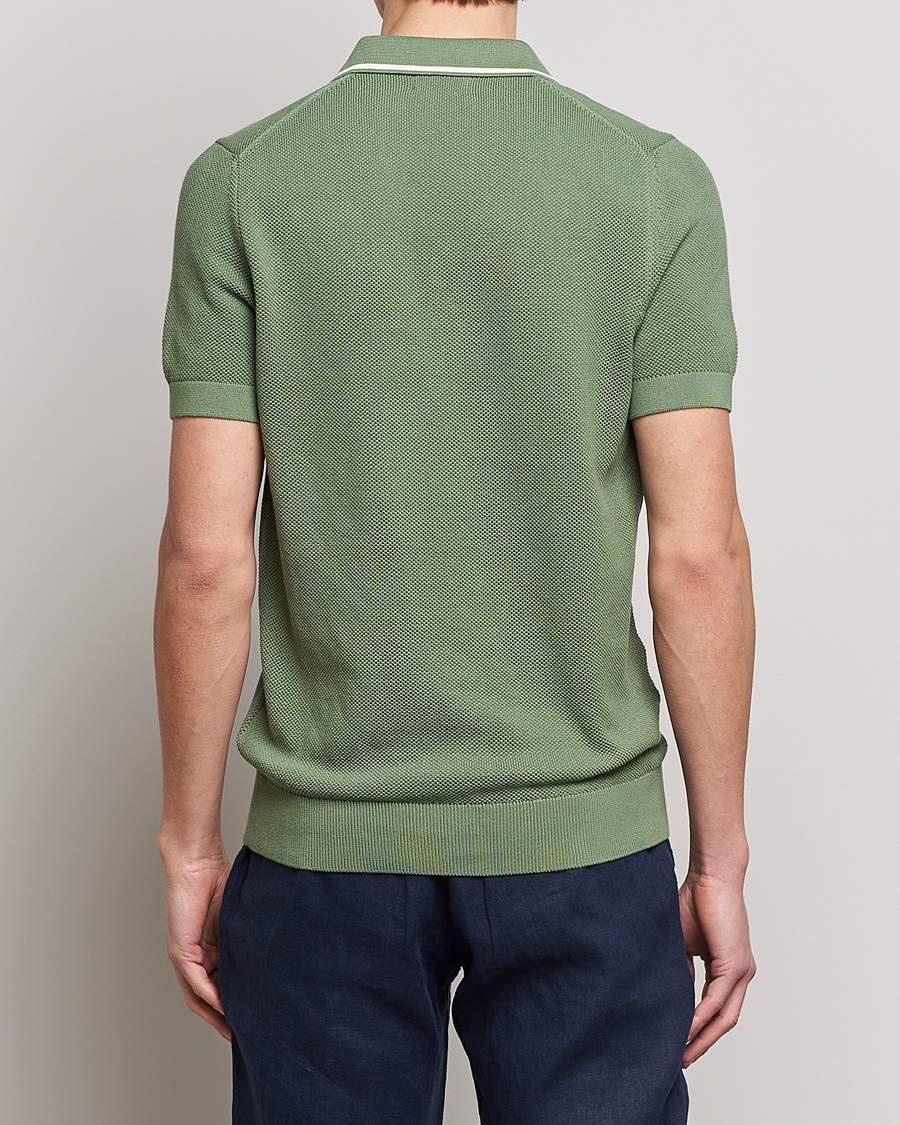 Heren | Polo's | GANT | Cotton Knitted Polo Calamata Green