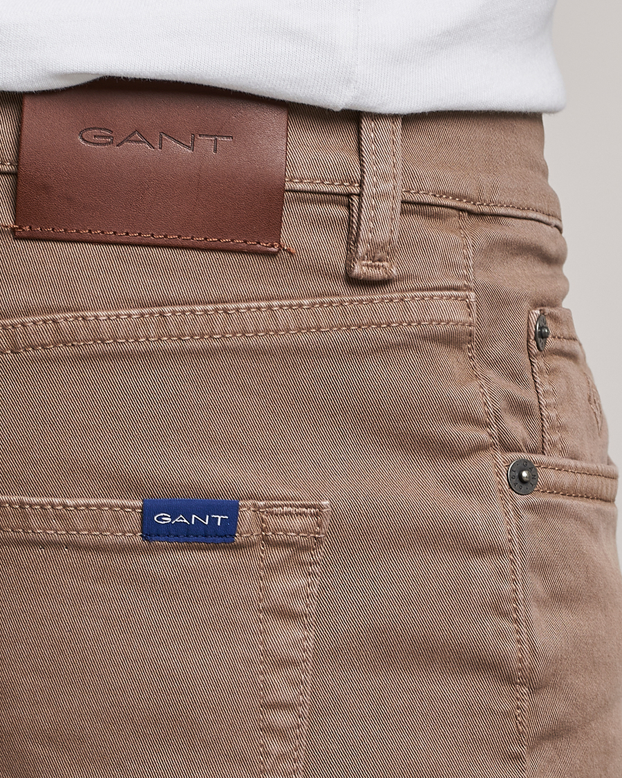 Heren | Broeken | GANT | Hayes Desert Jeans Desert Brown