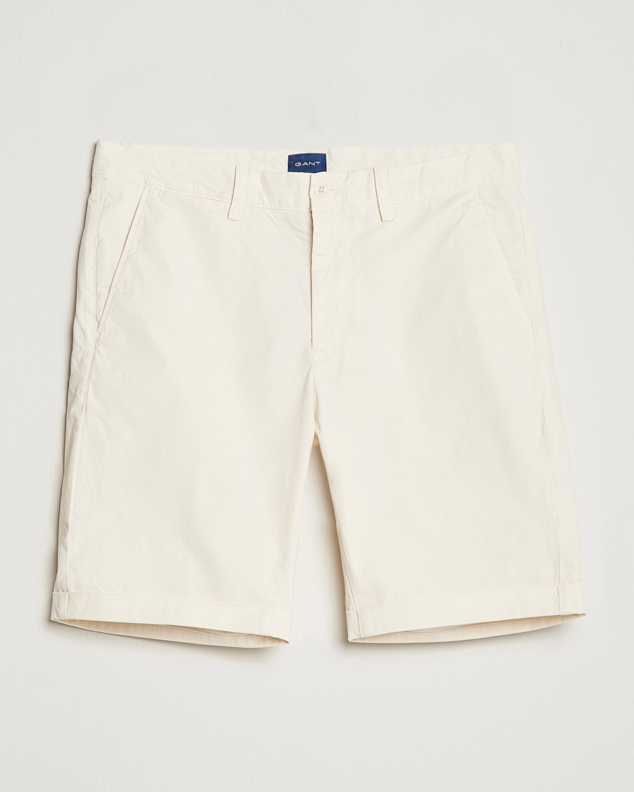 Heren | Korte broek | GANT | Regular Sunbleached Shorts Cream