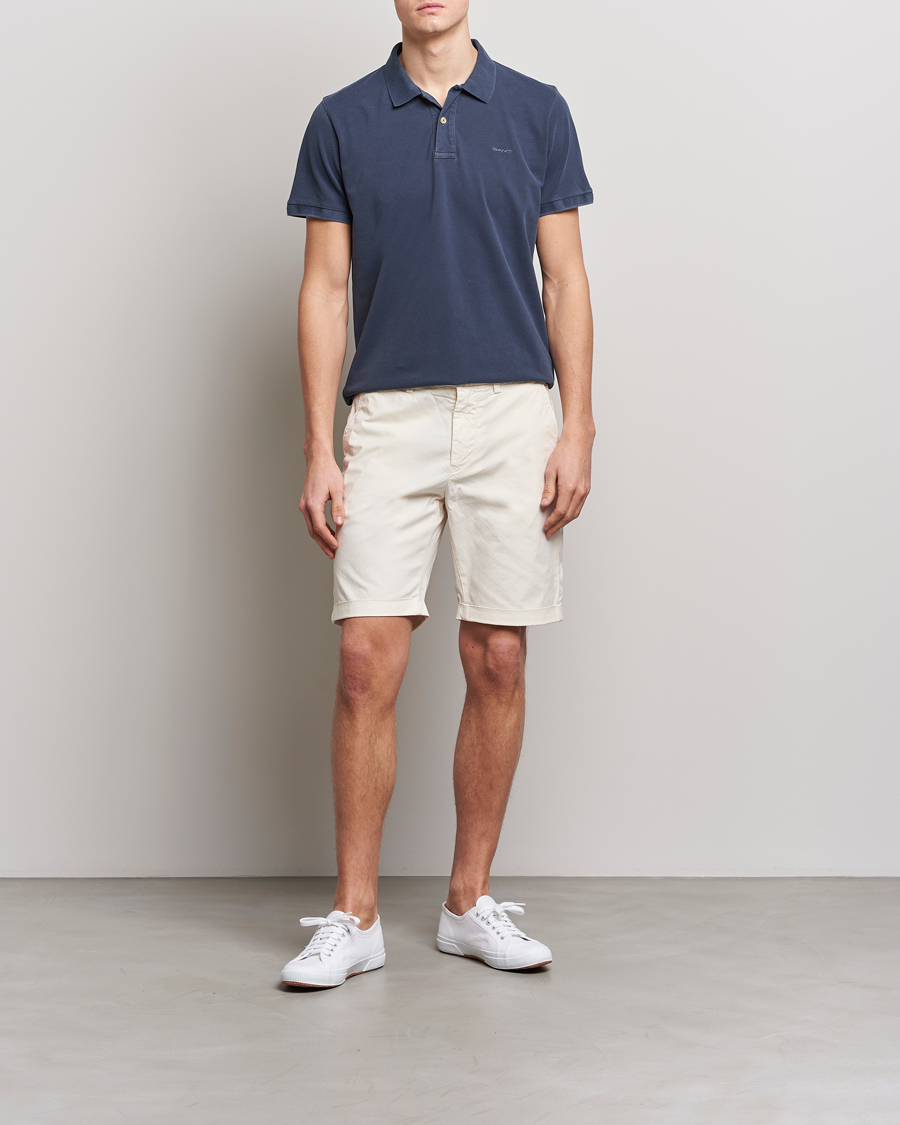 Heren | Korte broek | GANT | Regular Sunbleached Shorts Cream
