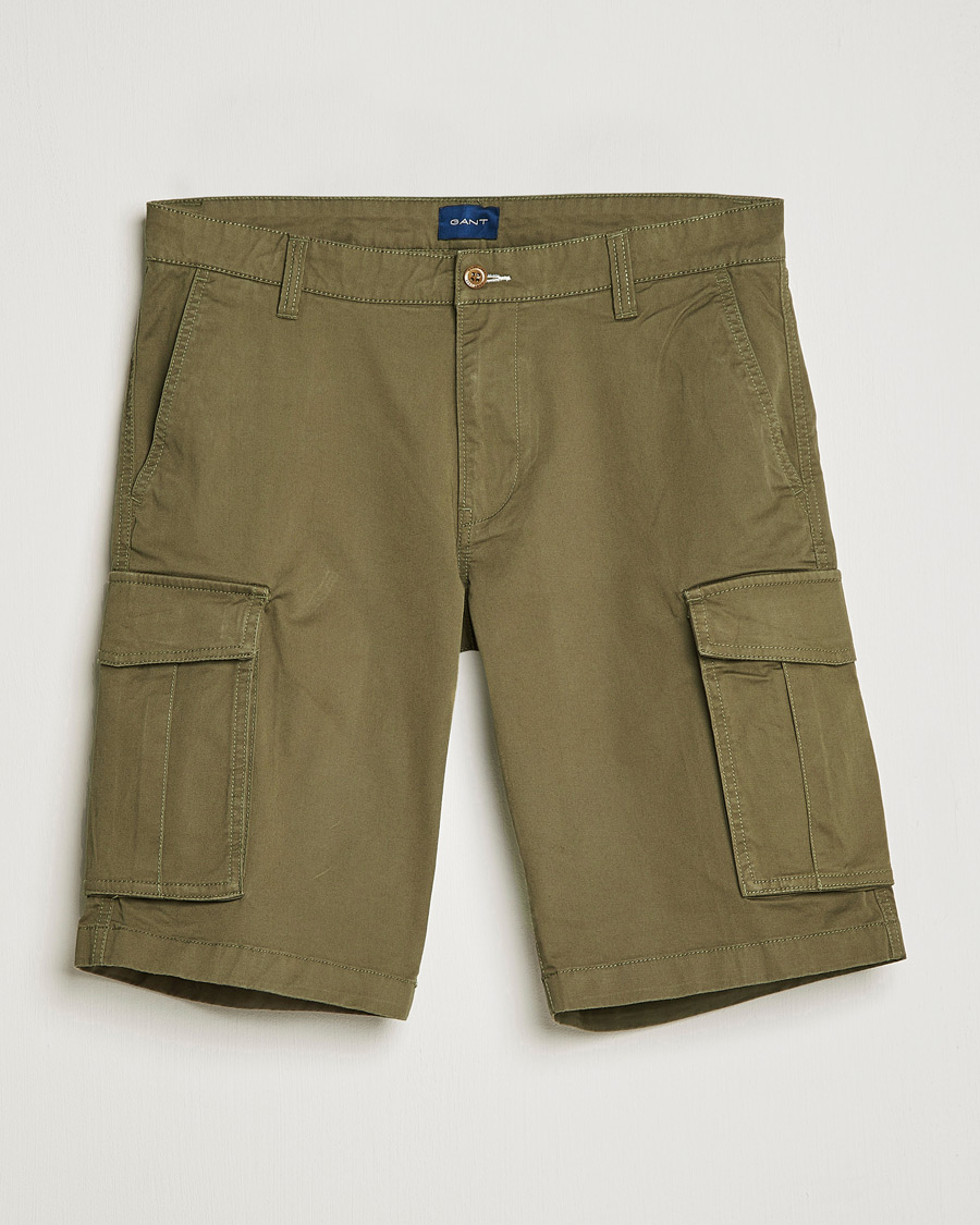 Heren | Korte broek | GANT | Relaxed Twill Cargoshorts Racing Green