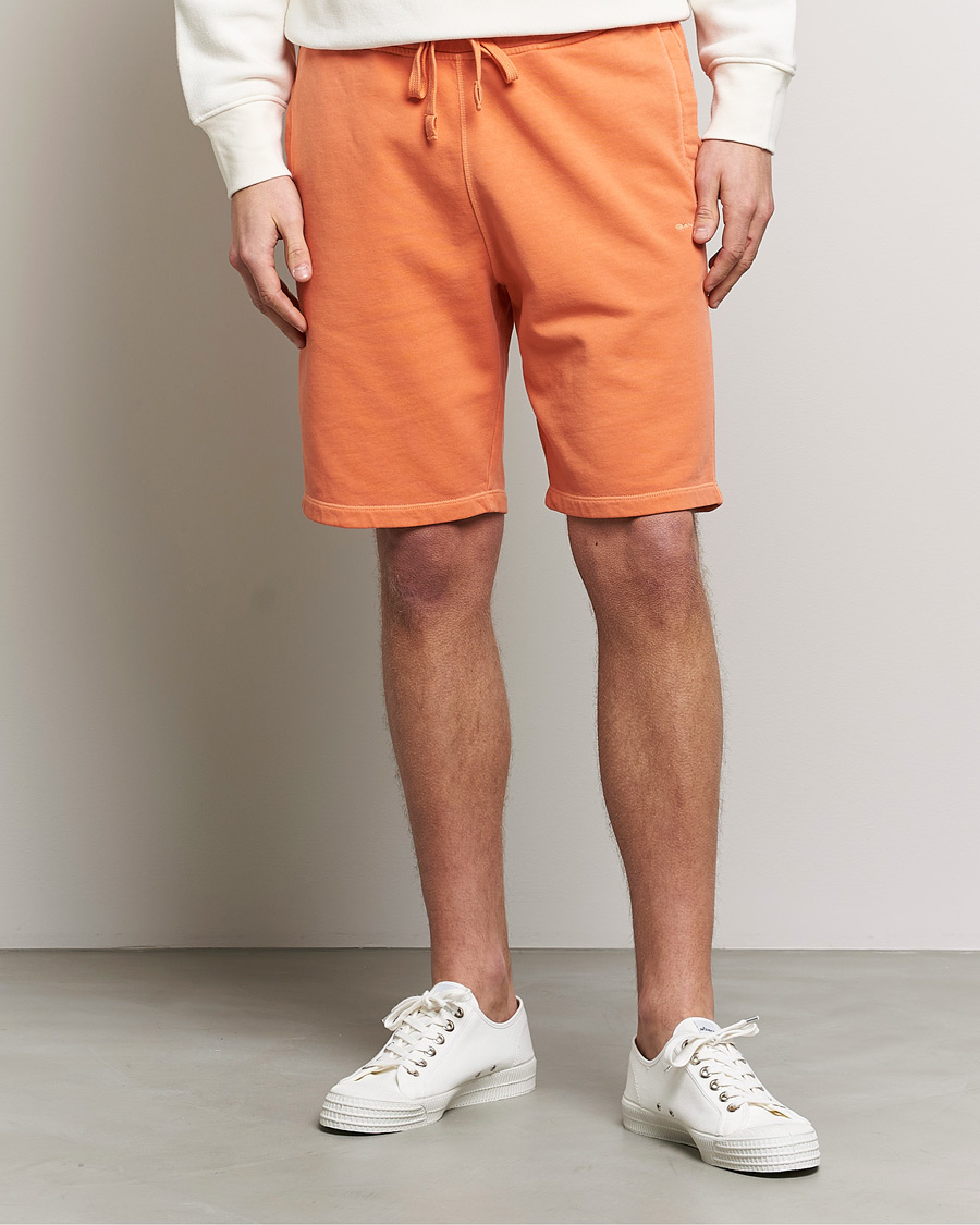 Heren | Korte broek | GANT | Sunbleached Sweatshorts Apricot Orange